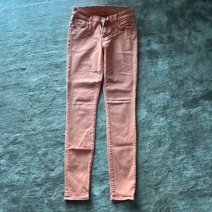 7 for All Mankind skinny jeans (salmon / pink) - size 27